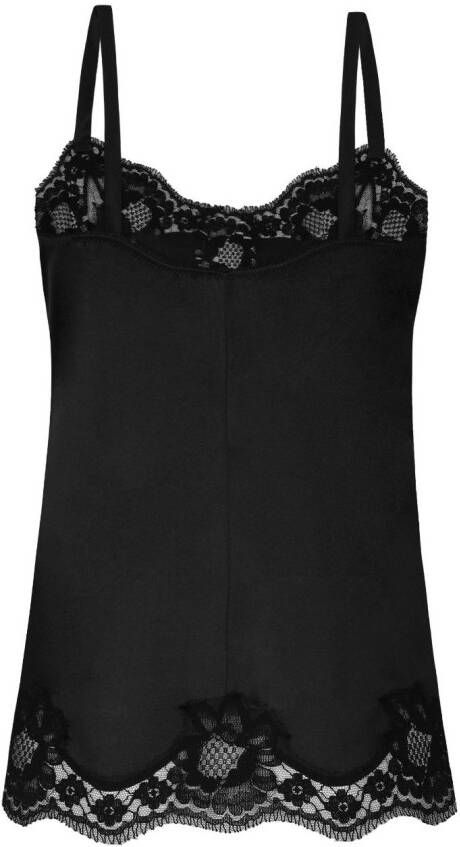 Dolce & Gabbana Hemd met kanten afwerking Zwart