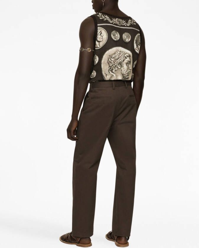 Dolce & Gabbana Hemd met print Bruin