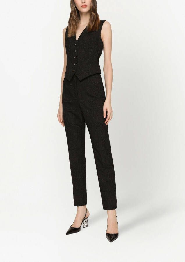Dolce & Gabbana Top met V-hals Zwart