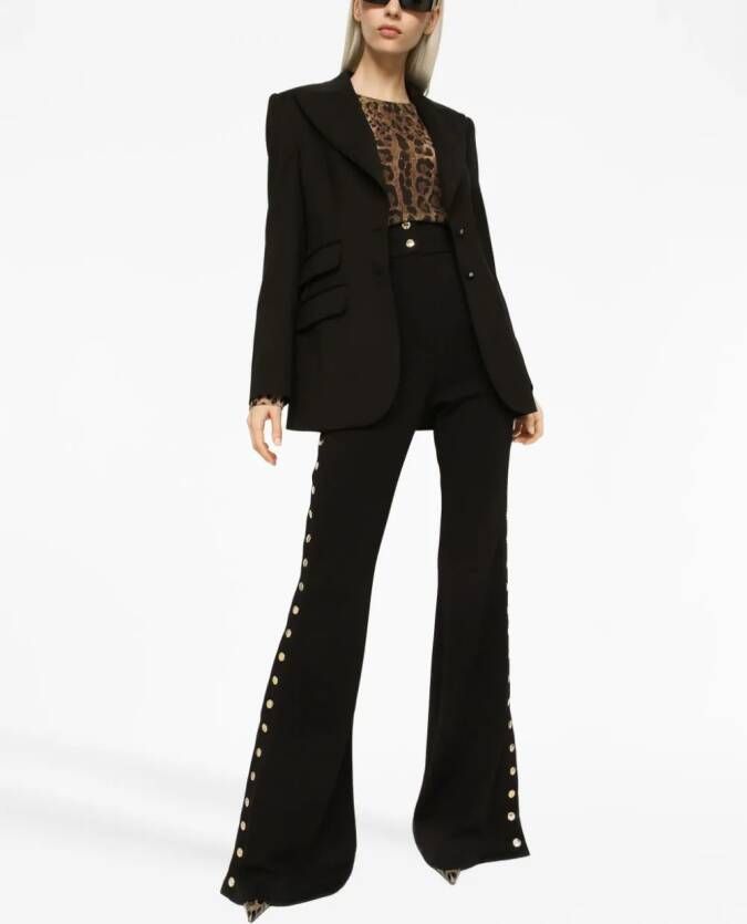 Dolce & Gabbana High waist broek Zwart