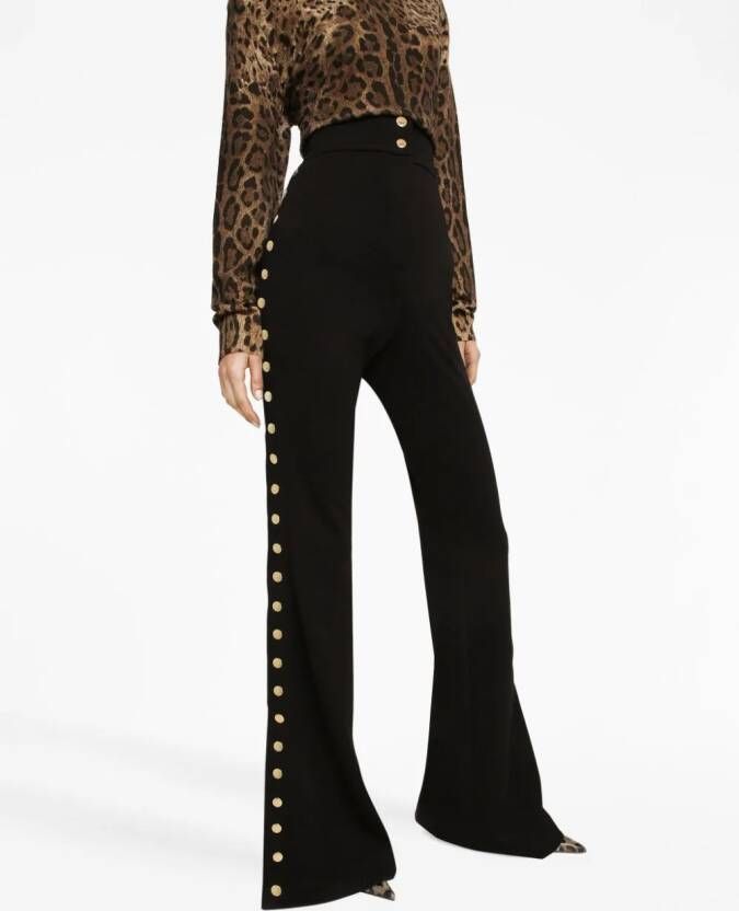 Dolce & Gabbana High waist broek Zwart