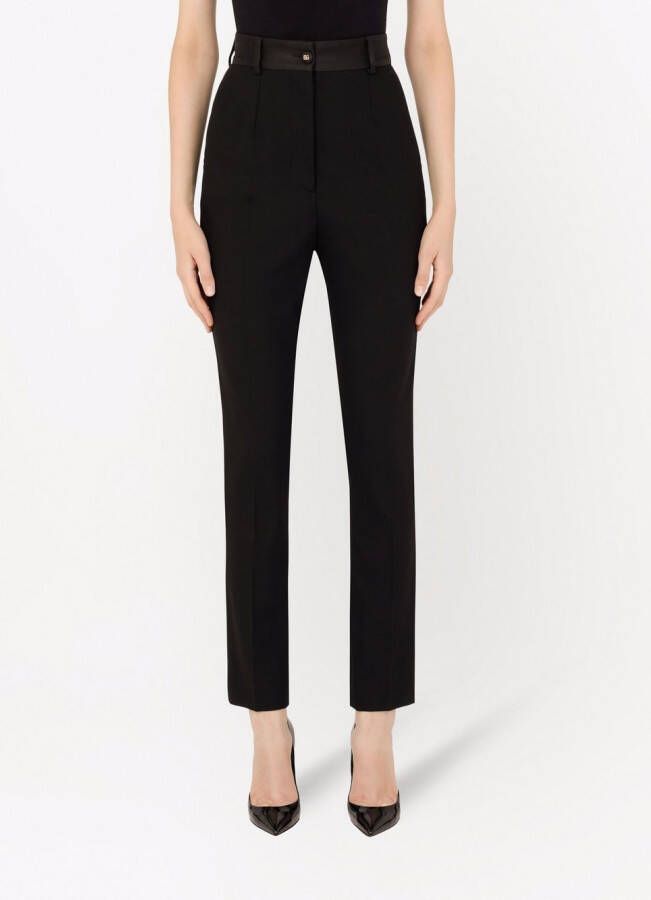 Dolce & Gabbana High waist pantalon Zwart
