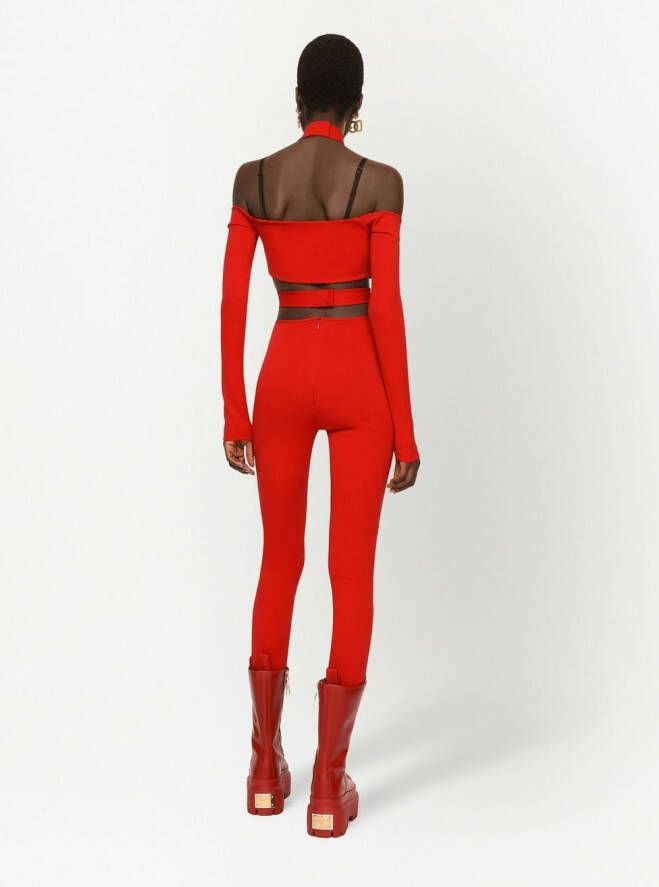 Dolce & Gabbana High waist legging Rood