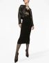 Dolce & Gabbana High waist midi-rok Zwart - Thumbnail 3
