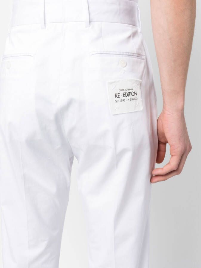 Dolce & Gabbana High waist pantalon Wit