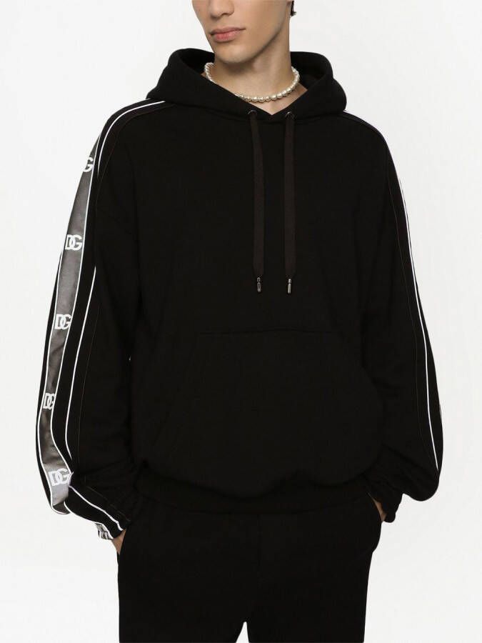 Dolce & Gabbana Hoodie met logoband Zwart