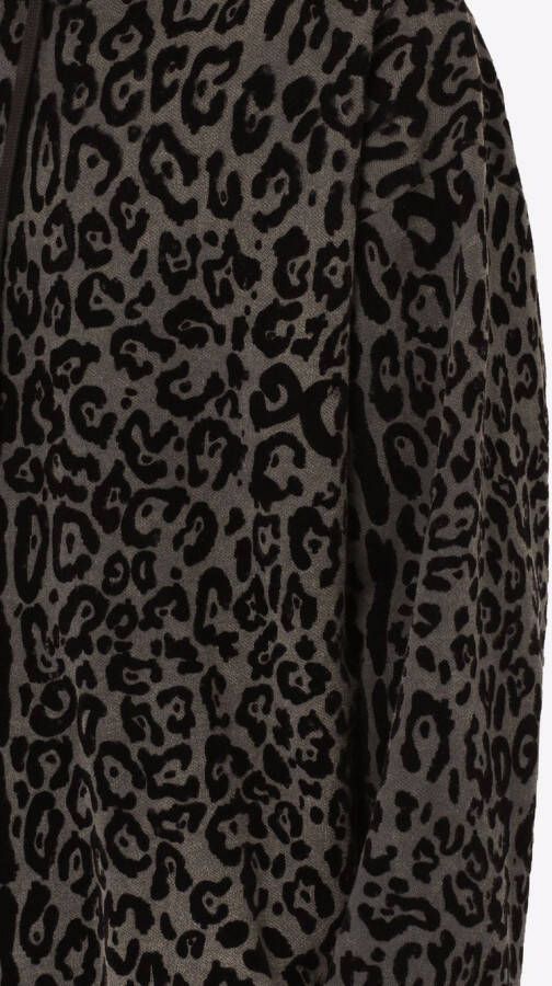 Dolce & Gabbana Hoodie met luipaardprint Zwart