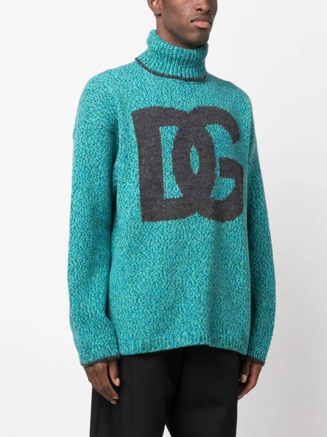 Dolce & Gabbana Intarsia trui Groen