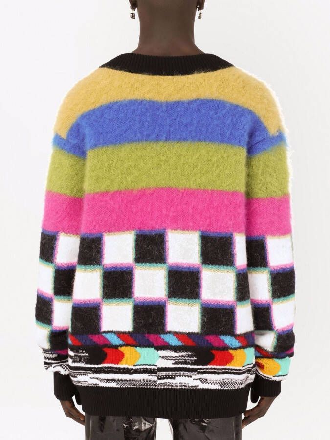 Dolce & Gabbana Intarsia trui Wit