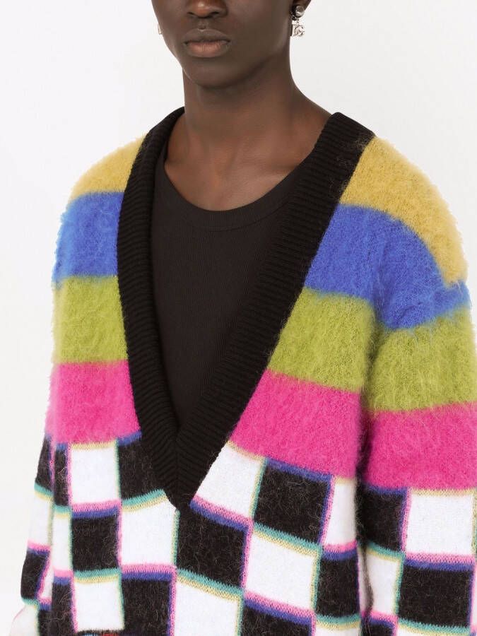 Dolce & Gabbana Intarsia trui Wit