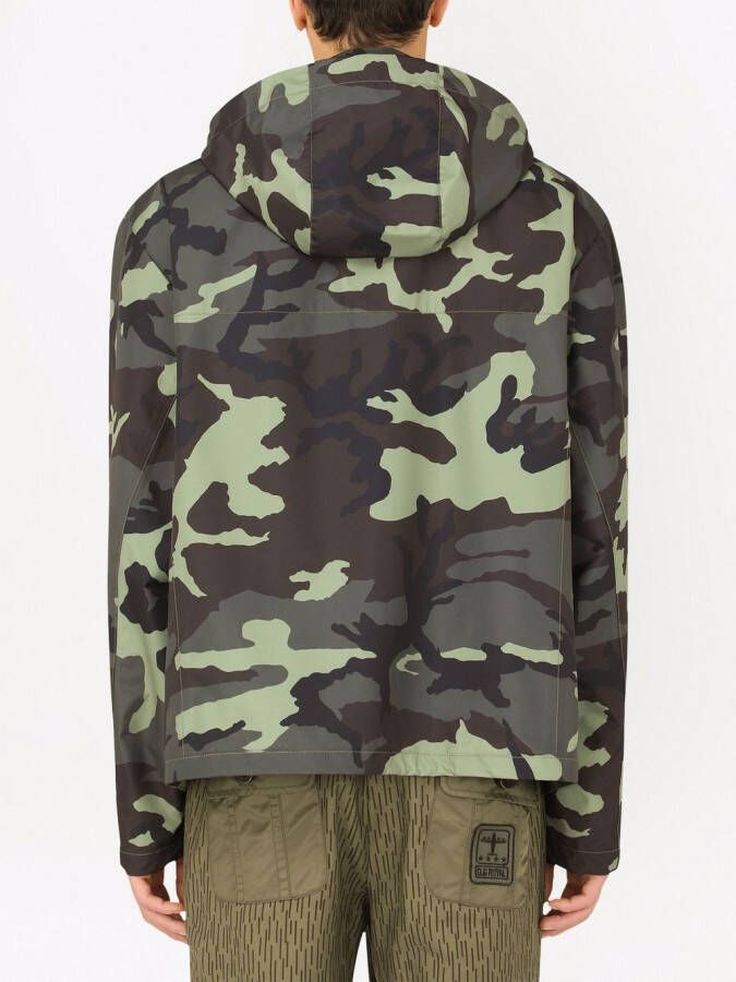 Dolce & Gabbana Jack met camouflageprint Groen
