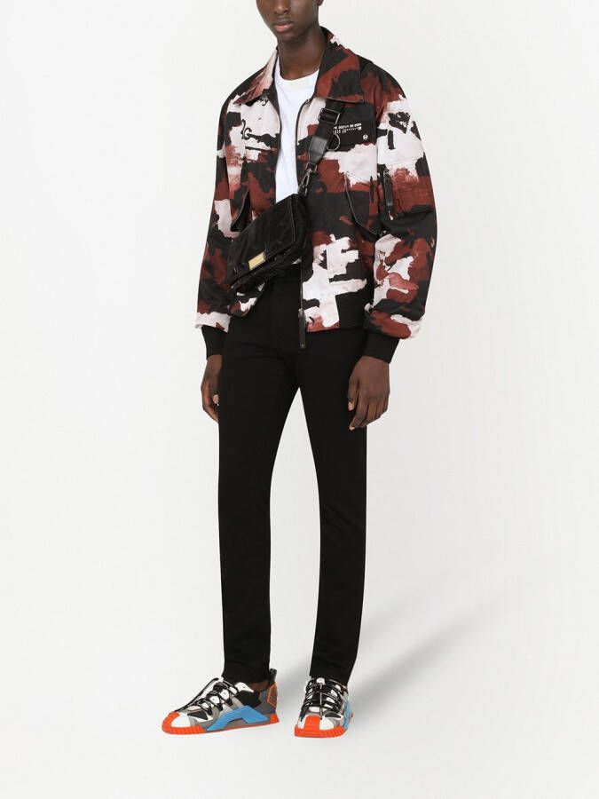 Dolce & Gabbana Jack met camouflageprint Rood
