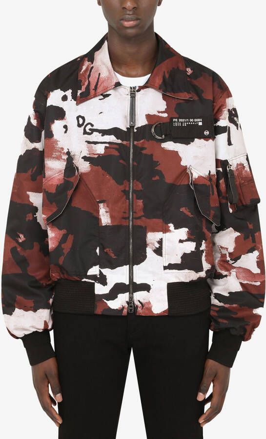 Dolce & Gabbana Jack met camouflageprint Rood