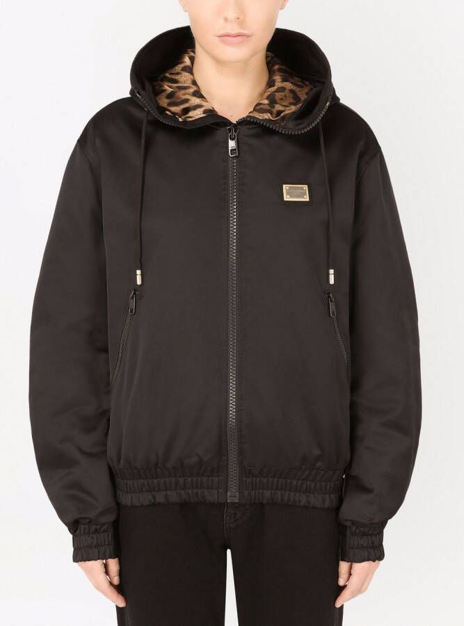 Dolce & Gabbana Regenjas met capuchon Zwart