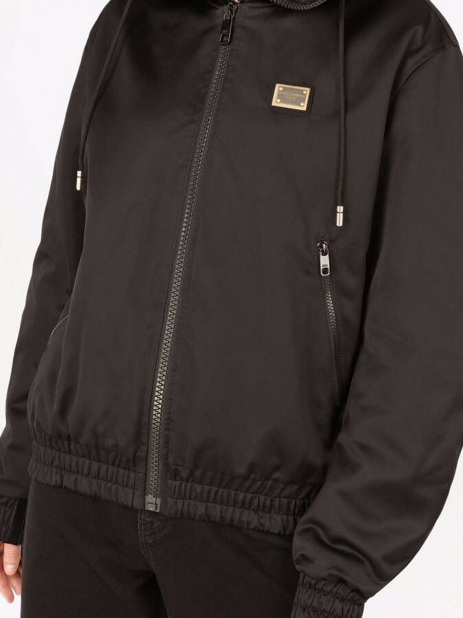 Dolce & Gabbana Regenjas met capuchon Zwart