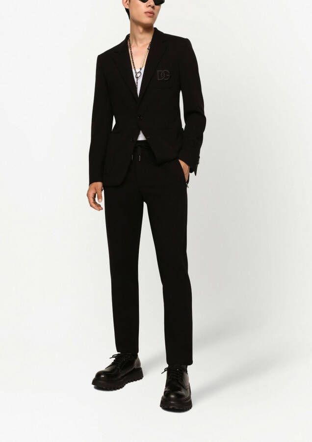 Dolce & Gabbana Portofino blazer met enkele rij knopen Zwart