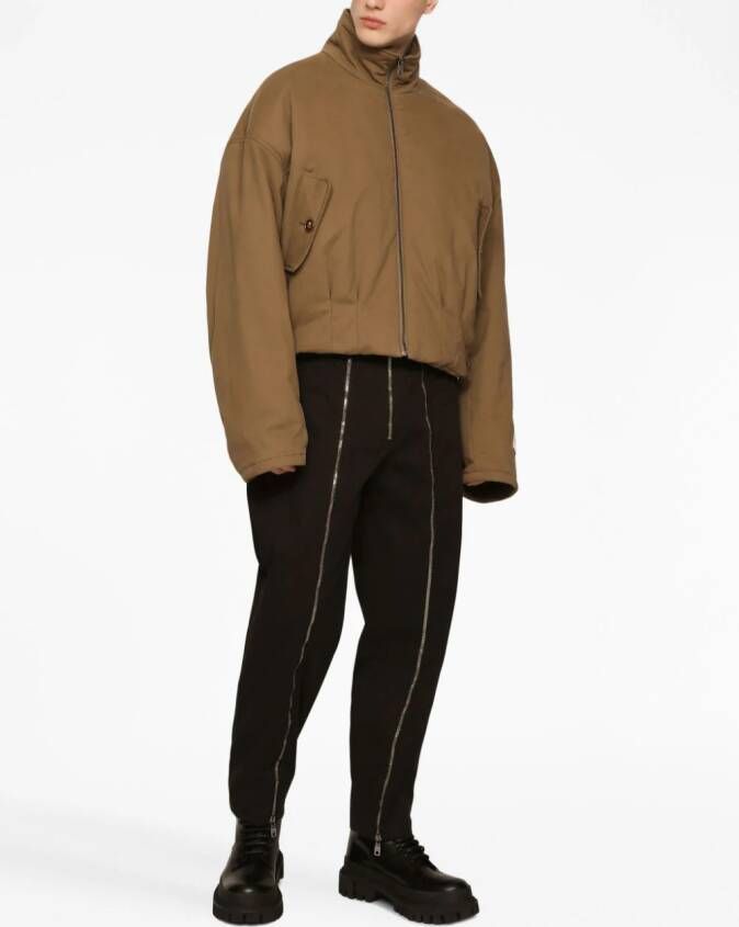 Dolce & Gabbana Jack met logopatch Bruin