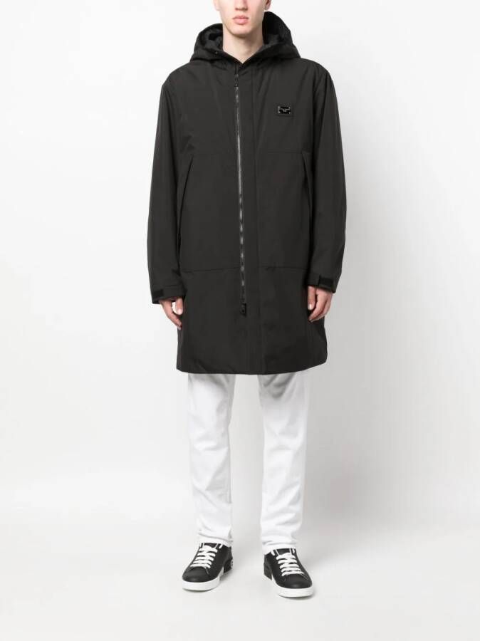 Dolce & Gabbana Jas met capuchon Zwart