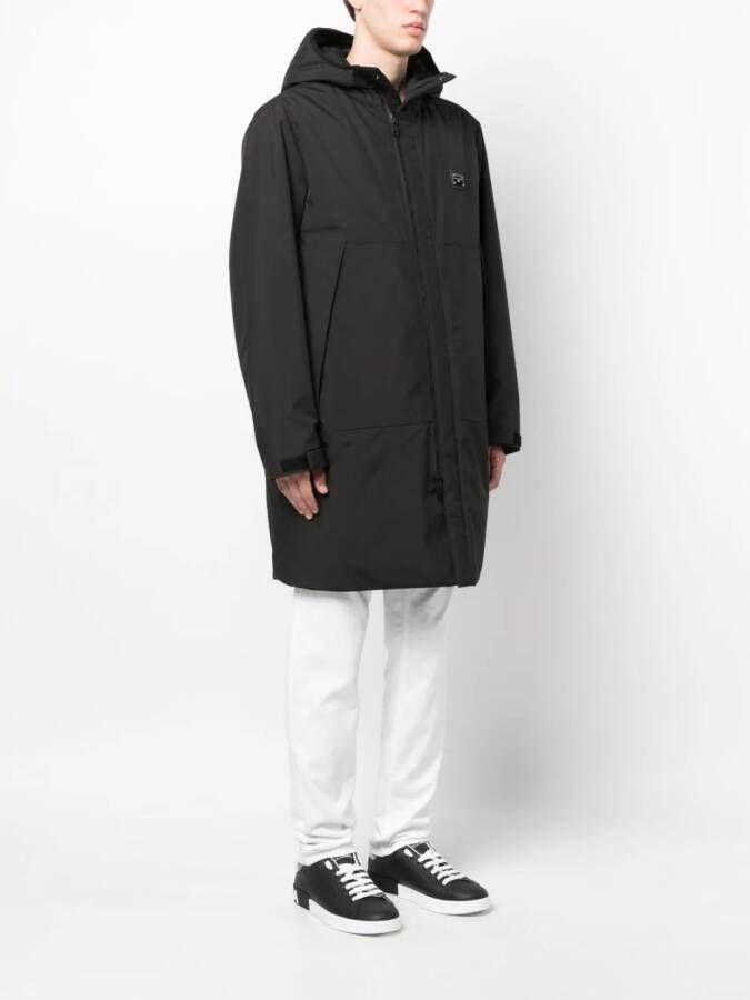 Dolce & Gabbana Jas met capuchon Zwart