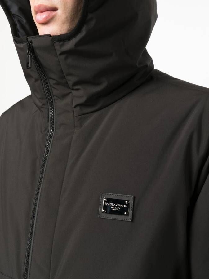 Dolce & Gabbana Jas met capuchon Zwart