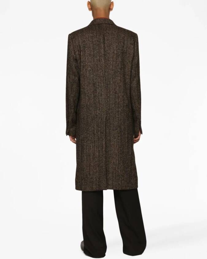 Dolce & Gabbana Jas met dubbele rij knopen Bruin