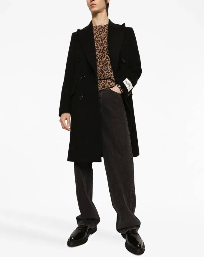 Dolce & Gabbana Jas met dubbele rij knopen Zwart
