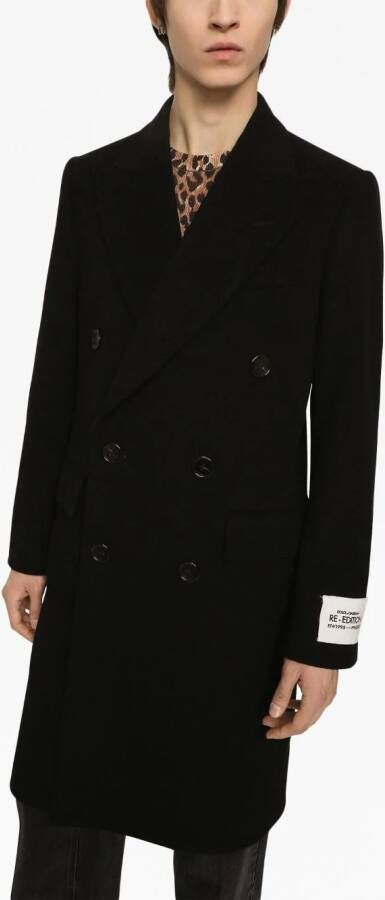 Dolce & Gabbana Jas met dubbele rij knopen Zwart