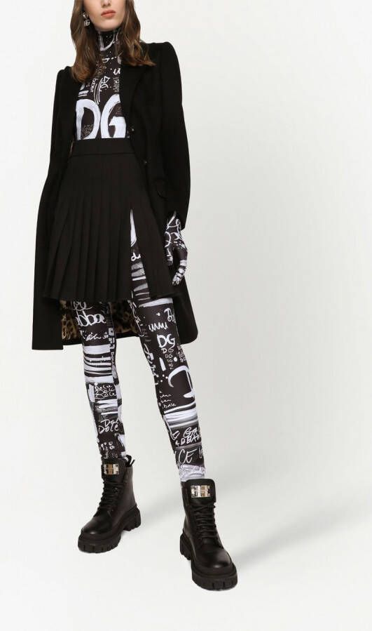 Dolce & Gabbana Jas met enkele rij knopen Zwart