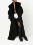 Dolce & Gabbana Wollen jas met kraag van imitatiebont Zwart - Thumbnail 2