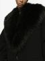Dolce & Gabbana Wollen jas met kraag van imitatiebont Zwart - Thumbnail 5