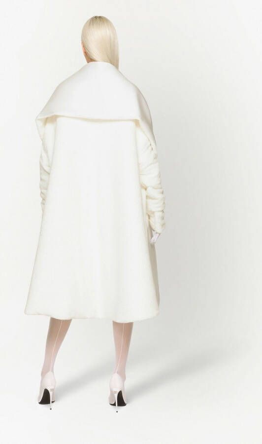 Dolce & Gabbana KIM DOLCE&GABBANA badstof jas met open voorkant Wit