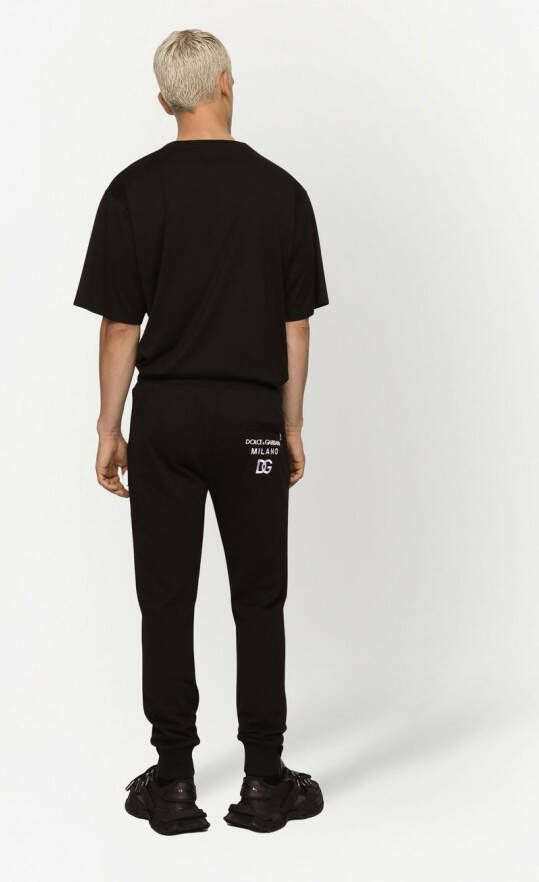 Dolce & Gabbana Trainingsbroek met geborduurd logo Zwart