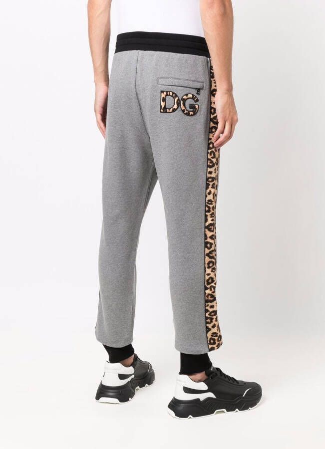 Dolce & Gabbana Joggingbroek met luipaardprint Grijs