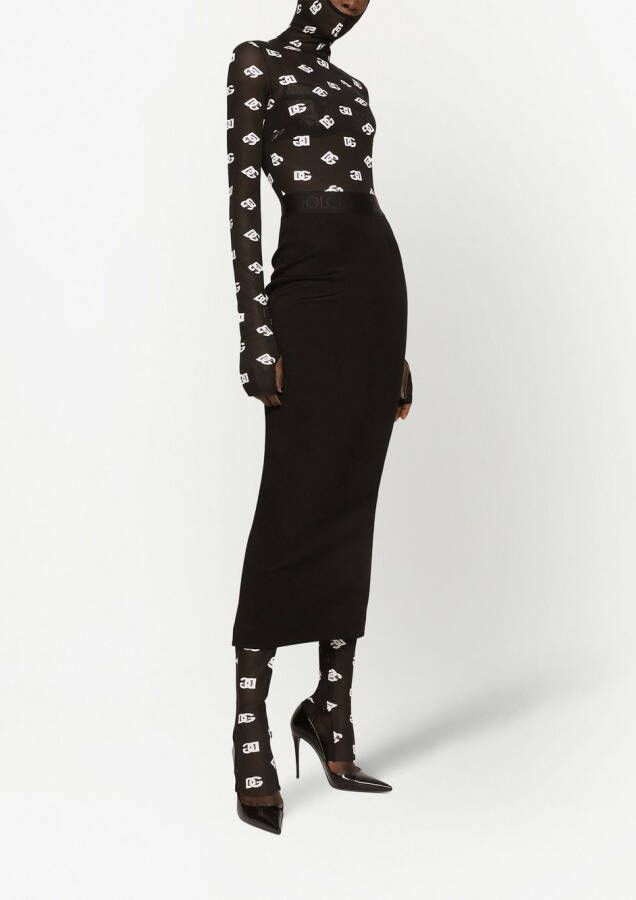 Dolce & Gabbana Jumpsuit met capuchon Zwart