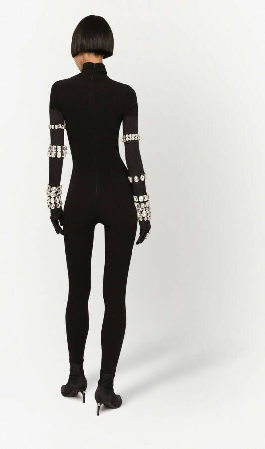 Dolce & Gabbana Geribbelde jumpsuit Zwart