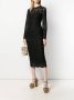 Dolce & Gabbana Jurk met bloemenkant Zwart - Thumbnail 2