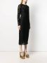Dolce & Gabbana Jurk met bloemenkant Zwart - Thumbnail 3