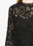 Dolce & Gabbana Jurk met bloemenkant Zwart - Thumbnail 5