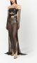 Dolce & Gabbana Maxi-jurk met vlinderprint Grijs - Thumbnail 3
