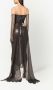 Dolce & Gabbana Maxi-jurk met vlinderprint Grijs - Thumbnail 4