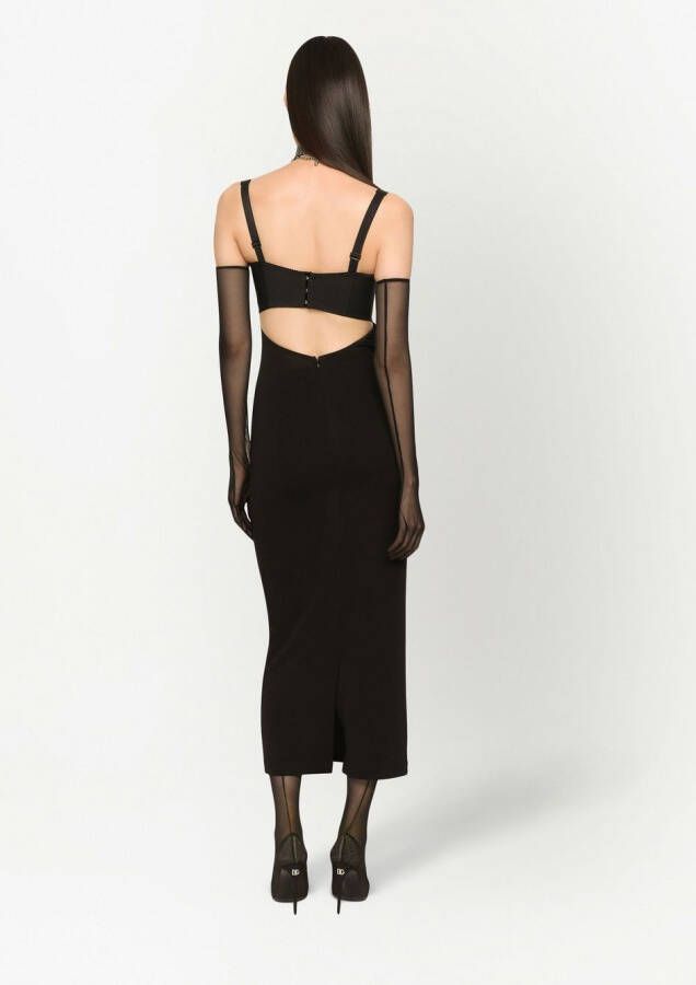 Dolce & Gabbana KIM DOLCE&GABBANA getailleerde jurk Zwart