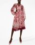 Dolce & Gabbana Jurk met grafische print Rood - Thumbnail 2