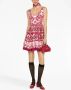 Dolce & Gabbana Jurk met grafische print Rood - Thumbnail 2