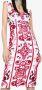 Dolce & Gabbana Jurk met grafische print Rood - Thumbnail 3