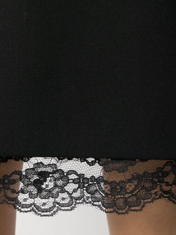 Dolce & Gabbana Jurk met kanten afwerking Zwart