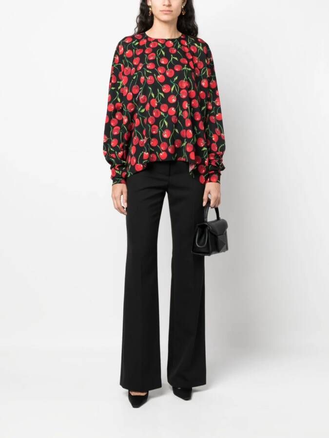 Dolce & Gabbana Jurk met kersenprint Rood