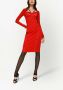 Dolce & Gabbana Jurk met lange mouwen Rood - Thumbnail 2