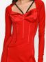 Dolce & Gabbana Jurk met lange mouwen Rood - Thumbnail 5
