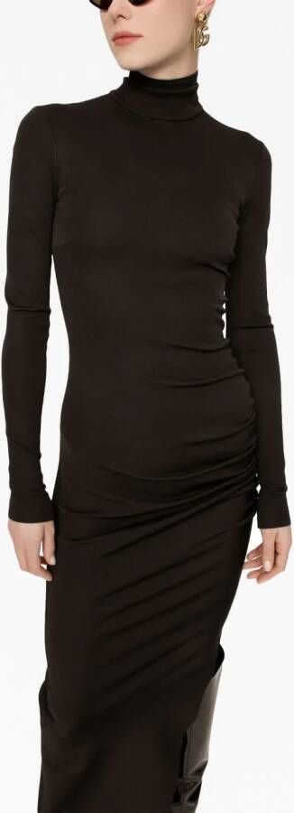 Dolce & Gabbana Jurk met lange mouwen Zwart