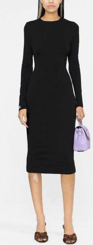 Dolce & Gabbana Jurk met lange mouwen Zwart